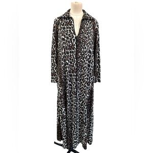 60’s/70’s Butterfield 8 leopard print nylon boudoir nightgown medium
